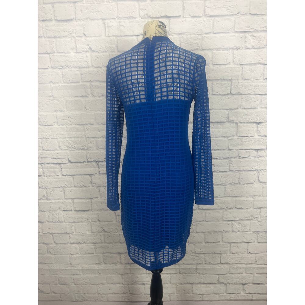K. Jordan Blue Fitted Cocktail Dress - Size Small - Picture 6 of 11